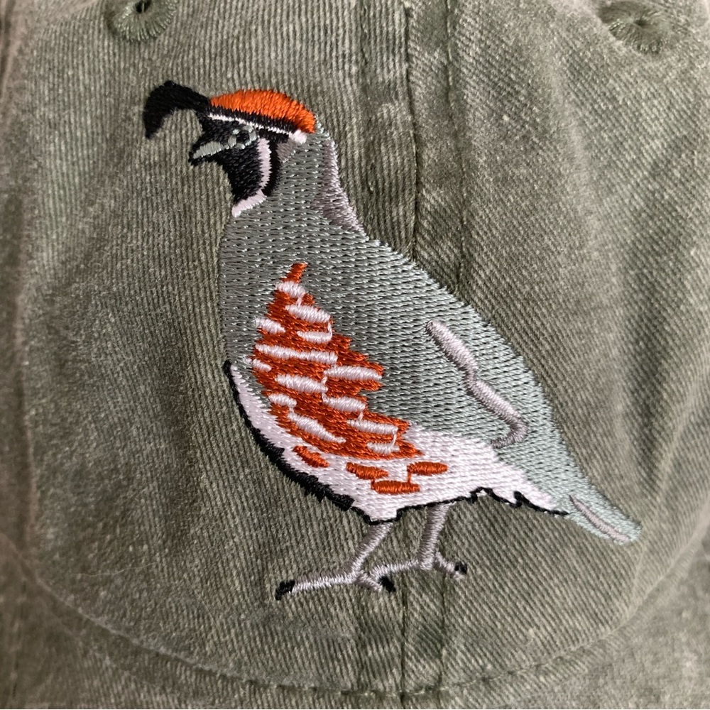 Quail Embroidered Baseball Hat NWOT - Picture 4 of 5